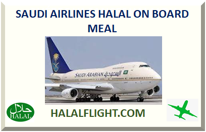 SAUDI AIRLINES HALAL ON BOARD MEAL